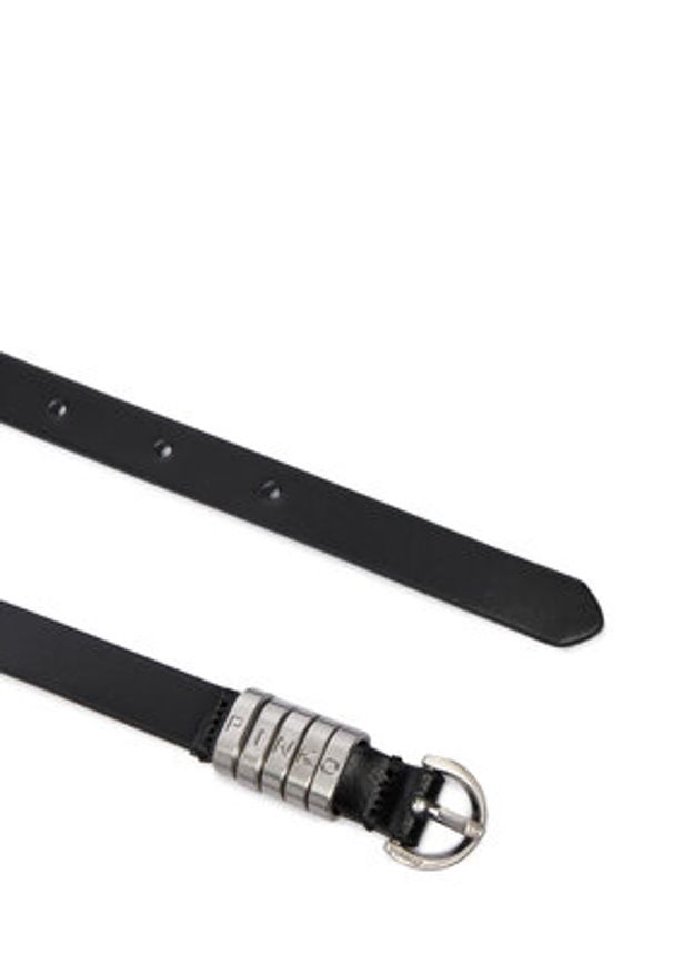 Pinko - PINKO Pasek Damski Saddle Belt H1,2 20252 PLT01 105479.A1AC Czarny. Kolor: czarny. Materiał: skóra