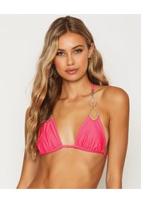BEACH BUNNY - Top od bikini Paisley. Kolor: wielokolorowy, fioletowy, różowy. Materiał: materiał, jeans. Wzór: paisley