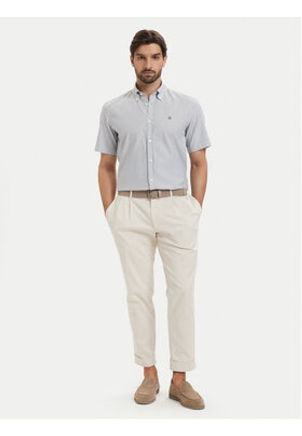 BOSS Koszula H-Liam 50560399 Niebieski Regular Fit. Kolor: niebieski. Materiał: bawełna