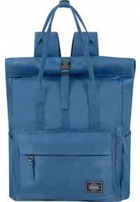 hama - Plecak Hama 147671 E612 PLECAK DO LAPTOPA 15.6'' AMERICAN TOURISTER URBAN GROOVE UG25 ROLL-TOP STONE BLUE