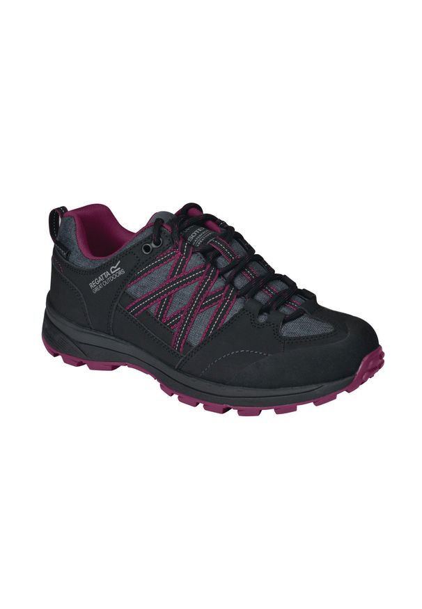 Samaris Low II Regatta damskie trekkingowe buty. Kolor: czarny. Materiał: poliester, guma