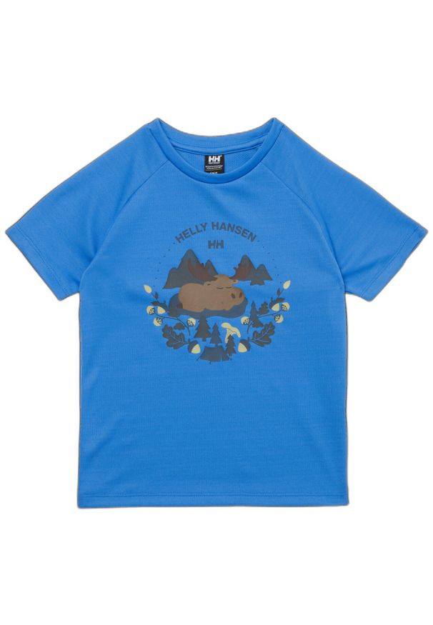 Koszulka dla dziecka Helly Hansen Marka. Kolor: niebieski. Sport: turystyka piesza