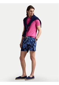 Polo Ralph Lauren Polo 710536856447 Różowy Slim Fit. Typ kołnierza: polo. Kolor: różowy. Materiał: bawełna