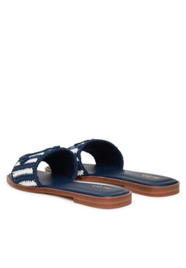 Aldo Klapki Sabbia 14016615 Granatowy. Kolor: niebieski. Materiał: materiał