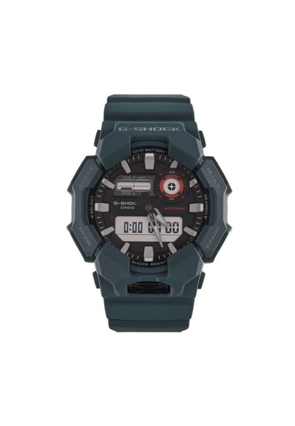 G-Shock Zegarek GA-010-2AER Zielony. Kolor: zielony