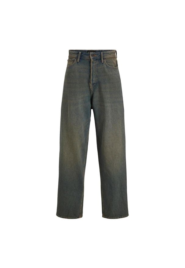 Jeansy Jack & Jones Eddie 825 niebieski denim. Kolor: niebieski. Materiał: denim, jeans. Sport: skateboard