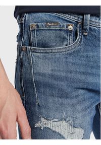 Pepe Jeans Jeansy Stanley PM206816 Granatowy Tapered Fit. Kolor: niebieski