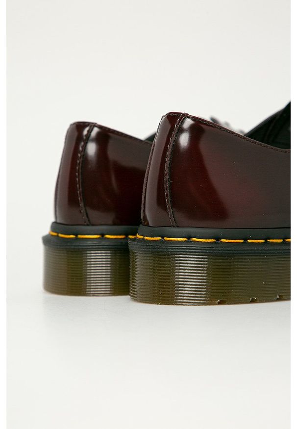 Dr. Martens - Półbuty 1461. Nosek buta: okrągły. Zapięcie: sznurówki. Kolor: czerwony. Materiał: guma