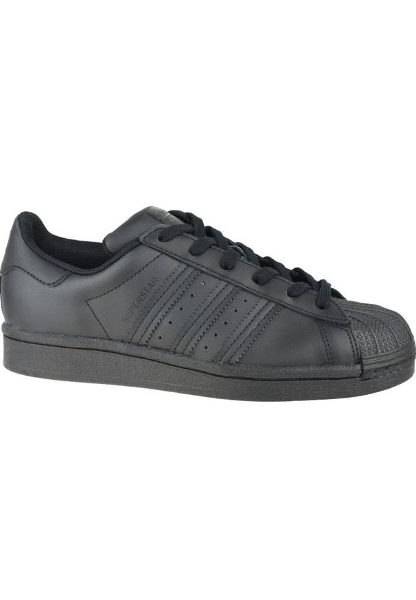 Adidas - Buty adidas Superstar Jr FU7713 czarne szare. Kolor: wielokolorowy, czarny, szary. Model: Adidas Superstar