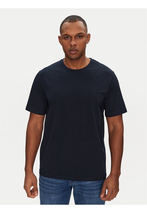 Jack & Jones T-Shirt Perfect 12268229 Granatowy Regular Fit. Kolor: niebieski. Materiał: bawełna