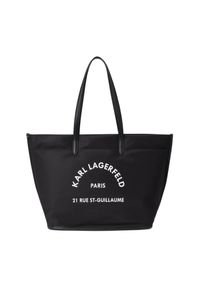 Karl Lagerfeld - KARL LAGERFELD Czarna shopperka RSG Nylon MD Tote. Kolor: czarny #2