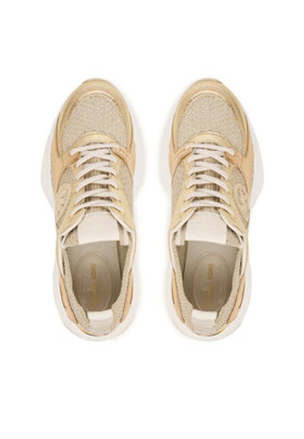 MICHAEL Michael Kors Sneakersy Zuma 43T6ZUFS1S Złoty. Kolor: złoty. Materiał: skóra