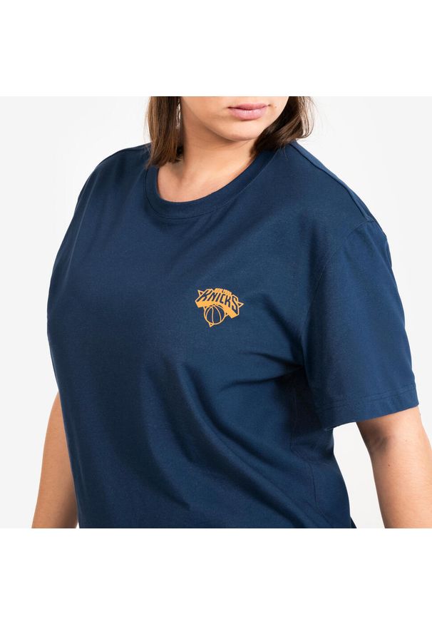 TARMAK - Koszulka koszykówki unisex Tarmak NBA Knicks TS 900. Kolor: niebieski. Materiał: bawełna, poliester, materiał. Sport: koszykówka