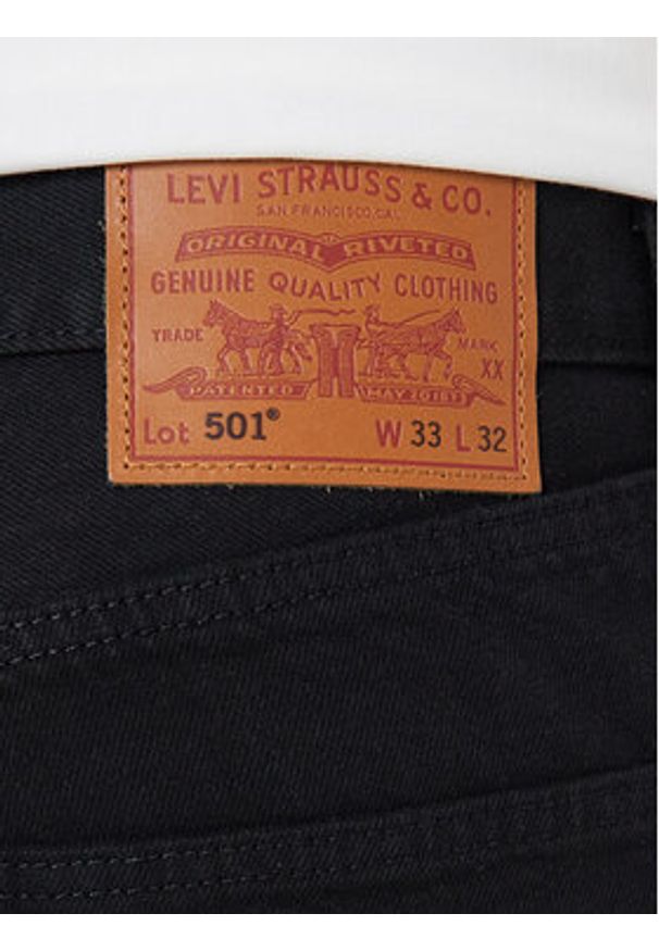 Levi's® Jeansy 501® 00501-0165 Czarny Original Fit. Kolor: czarny