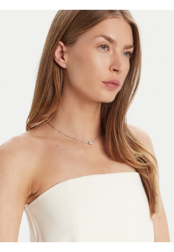 Swarovski Naszyjnik Una 5733116 Srebrny. Materiał: metalowe. Kolor: srebrny