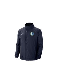 Nike - Kurtka męska nike nba dallas mavericks lightweight jacket college navy. Kolor: niebieski. Materiał: nylon, poliester. Sport: bieganie