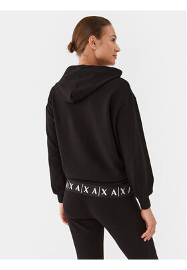 Armani Exchange Bluza 6RYM61 YJEGZ 1200 Czarny Regular Fit. Kolor: czarny. Materiał: wiskoza, syntetyk