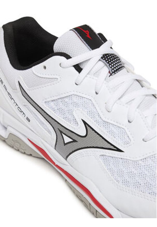 Mizuno Buty halowe Wave Phantom 3 X1GA2260 59 Biały. Kolor: biały. Materiał: skóra. Model: Mizuno Wave