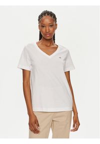 GANT - Gant T-Shirt Shield 4200750 Biały Regular Fit. Kolor: biały. Materiał: bawełna #1