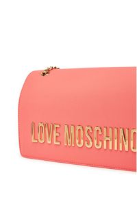 Love Moschino - LOVE MOSCHINO Torebka JC4192PP1MKD0464 Koralowy. Kolor: pomarańczowy. Materiał: skórzane #4