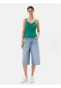 Vero Moda Top Peru 10326463 Zielony Regular Fit. Kolor: zielony. Materiał: bawełna #4