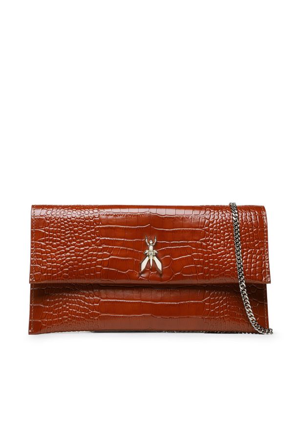 Torebka Patrizia Pepe 2B5460/L030-B665 Brown/Croco. Kolor: brązowy. Materiał: skórzane