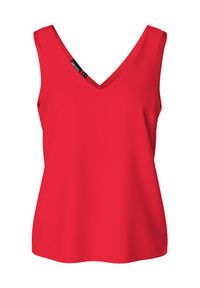 Pieces Top Franan 17146424 Czerwony Regular Fit. Kolor: czerwony. Materiał: syntetyk #6