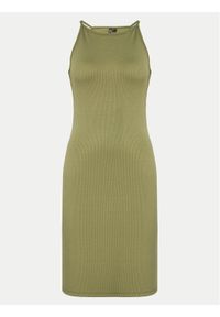 Pieces Sukienka dzianinowa Ostina 17124786 Zielony Slim Fit. Kolor: zielony. Materiał: syntetyk