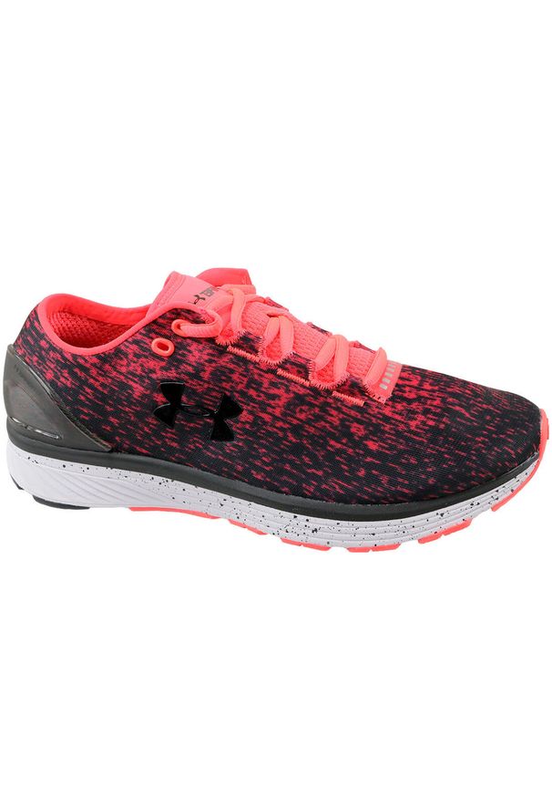 Buty do biegania męskie Under Armour UA Charged Bandit 3 Ombre czarne,czerwone. Zapięcie: sznurówki. Kolor: czerwony. Materiał: syntetyk, tkanina, materiał. Szerokość cholewki: normalna. Sport: bieganie