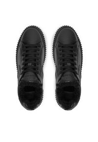 Voile Blanche Sneakersy Lipari Fur 2017113-17 Czarny. Kolor: czarny. Materiał: skóra #2