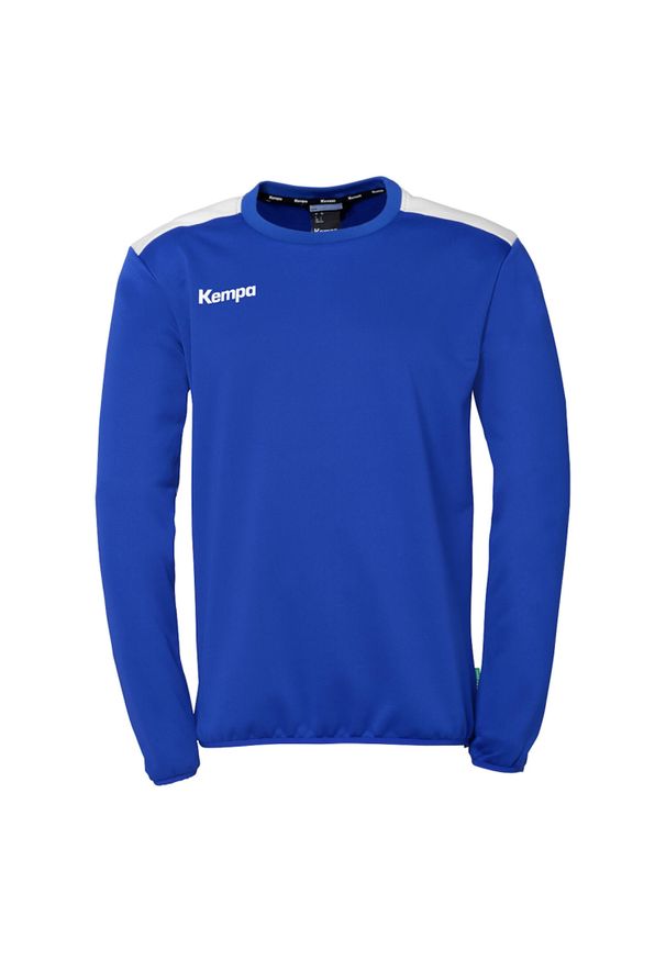 KEMPA - Bluza Kempa Emotion 27. Kolor: niebieski, wielokolorowy, biały. Wzór: napisy. Styl: elegancki