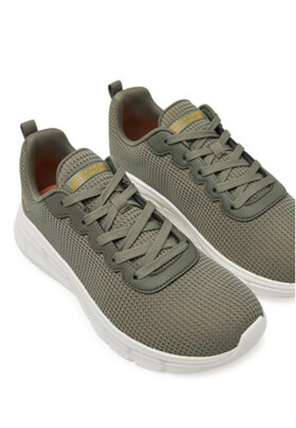 skechers - Skechers Sneakersy BOBS Sport B Flex - Visionary Essence 117346/OLV Zielony. Kolor: zielony. Materiał: materiał. Model: Skechers Sport