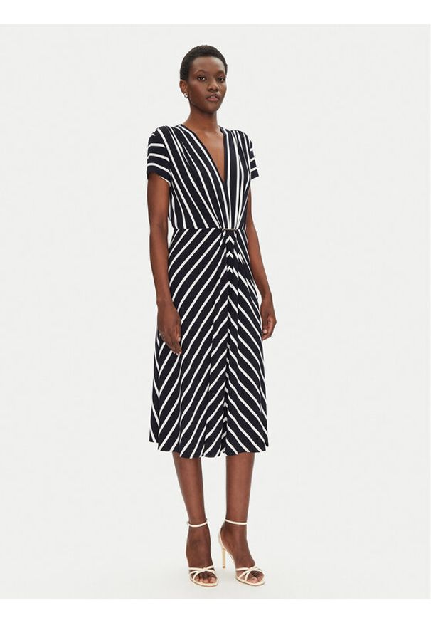 Joseph Ribkoff Sukienka dzianinowa 251295X Granatowy Regular Fit. Kolor: niebieski. Materiał: syntetyk