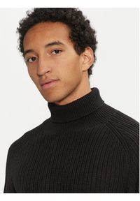 Jack & Jones Golf Cody 12262152 Czarny Regular Fit. Typ kołnierza: golf. Kolor: czarny. Materiał: bawełna, syntetyk #6