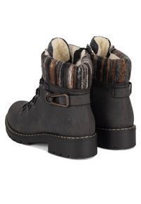Rieker Trzewiki Y9131-45 Szary. Kolor: szary. Materiał: materiał #2