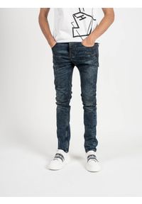 Les Hommes Jeansy | LKD320 512U | 5 Pocket Slim Fit Jeans | Mężczyzna | Niebieski. Kolor: niebieski. Wzór: aplikacja #5