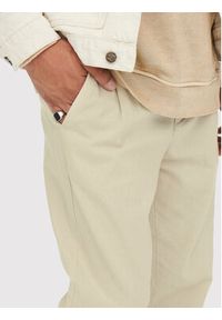 Only & Sons Spodnie materiałowe Leo 22013002 Beżowy Regular Fit. Kolor: beżowy. Materiał: bawełna #5