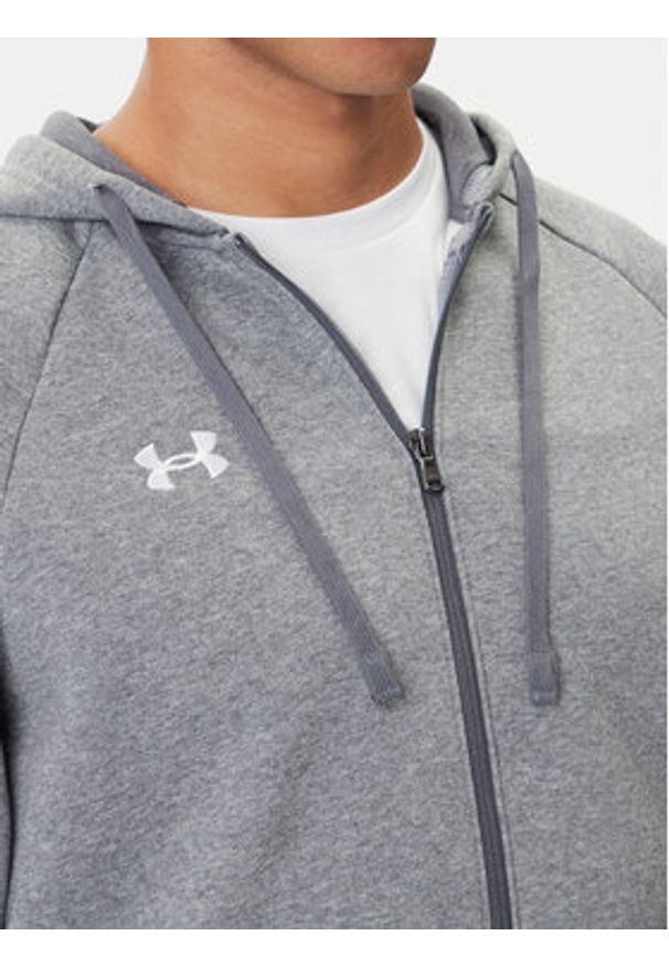 Under Armour Bluza Ua Rival 1379767 Szary Loose Fit. Kolor: szary. Materiał: bawełna