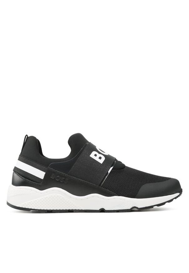 BOSS - Boss Sneakersy J29335 S Czarny. Kolor: czarny. Materiał: materiał