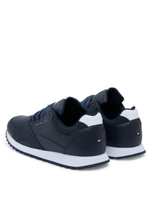 TOMMY HILFIGER - Tommy Hilfiger Sneakersy New Runner Eva Ess FM0FM05512 Granatowy. Kolor: niebieski. Materiał: skóra