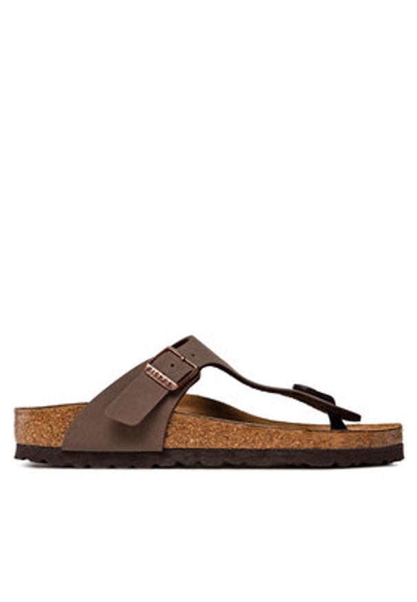 Birkenstock Japonki Gizeh Bs 0043753 Brązowy. Kolor: brązowy. Materiał: skóra