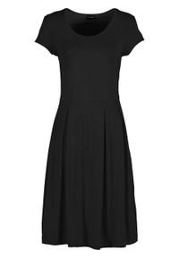 Sukienka z dżerseju bonprix czarny. Kolor: czarny. Materiał: jersey. Sezon: lato #1