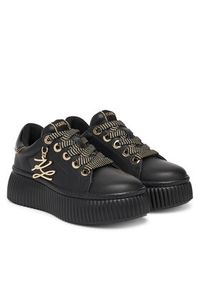 Karl Lagerfeld - KARL LAGERFELD Sneakersy KL42376A Czarny. Kolor: czarny. Materiał: skóra