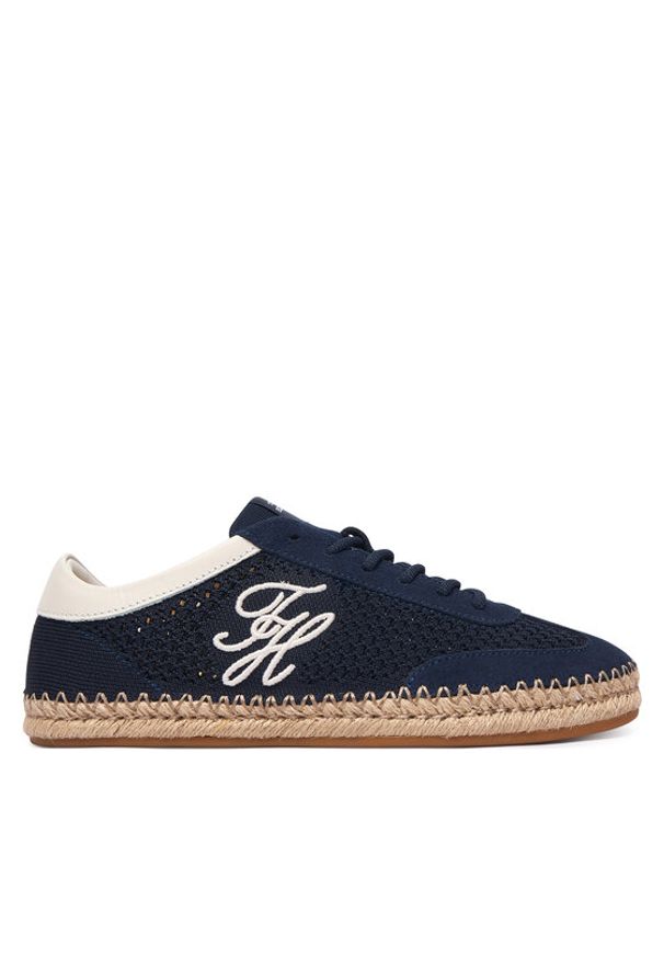 TOMMY HILFIGER - Tommy Hilfiger Espadryle Th Heritage Rope Sneaker FW0FW09406 Granatowy. Kolor: niebieski. Materiał: materiał