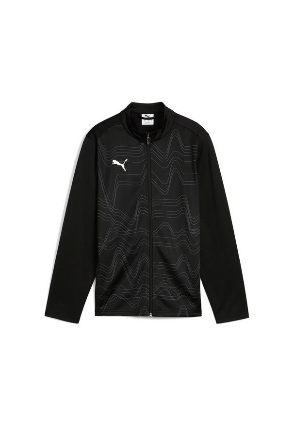 Kurtka z dresu Puma teamGoal Graphic. Kolor: czarny. Materiał: dresówka. Sport: piłka nożna