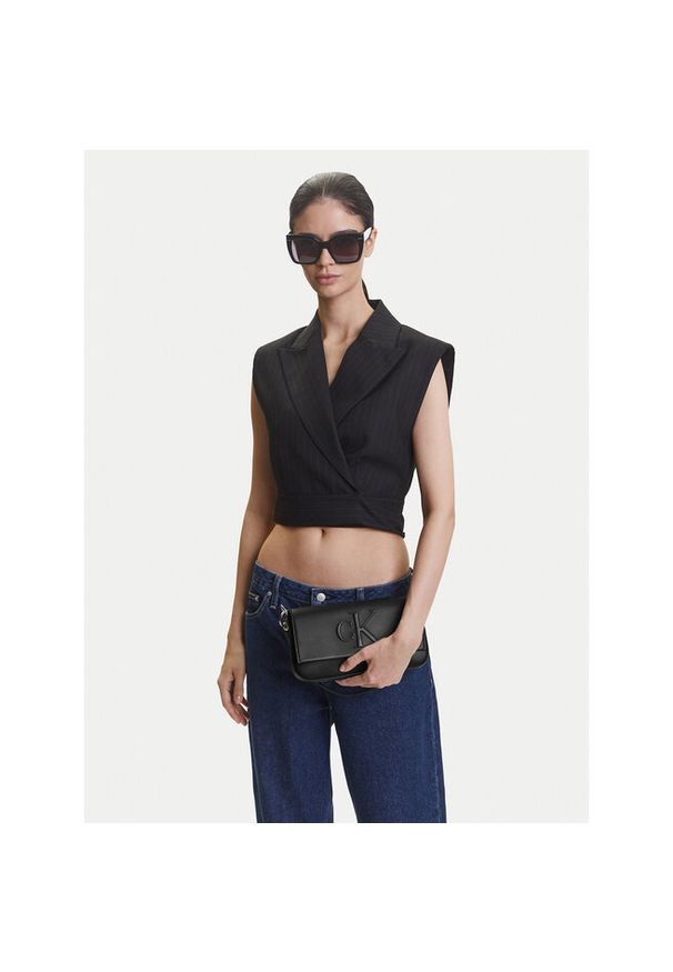 Torebka Calvin Klein Jeans. Kolor: czarny