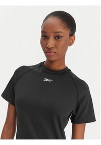 Reebok Koszulka techniczna RK25605CCW Czarny Slim Fit. Kolor: czarny. Materiał: syntetyk #5