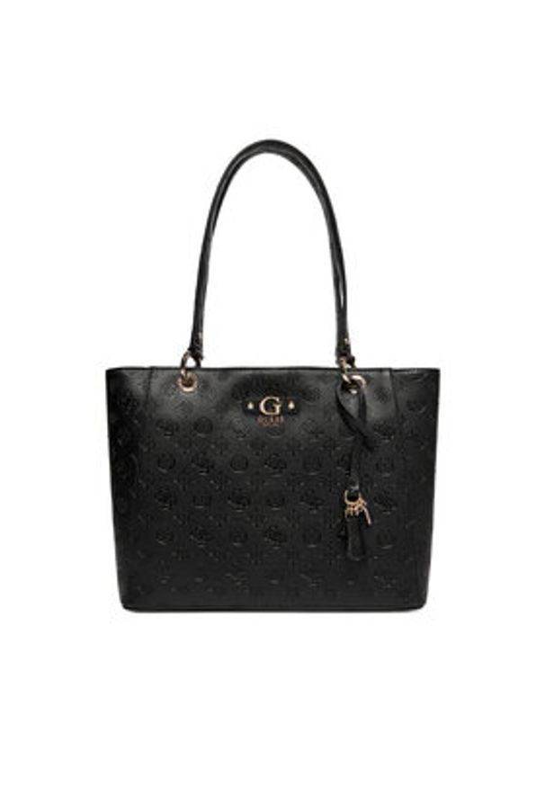 Guess Torebka Dita HWPD76 02250 Czarny. Kolor: czarny. Materiał: skórzane