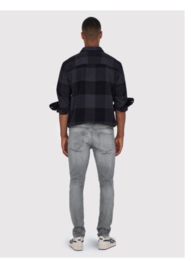 Only & Sons Jeansy Loom 22023227 Szary Slim Fit. Kolor: szary