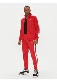 Puma Spodnie dresowe T7 Always On 629588 Czerwony Regular Fit. Kolor: czerwony. Materiał: bawełna